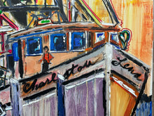 Load image into Gallery viewer, The Harbor by Angelo Accetturo - Authentic Original Acrylic on Canvas
