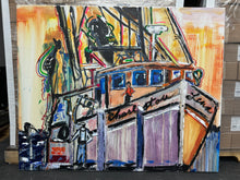 Load image into Gallery viewer, The Harbor by Angelo Accetturo - Authentic Original Acrylic on Canvas
