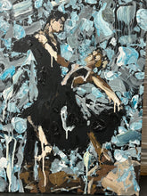 Load image into Gallery viewer, Chemistry at the Ballroom by Kent Paulette - Authentic Original Acrylic on Canvas - Dancers Painting
