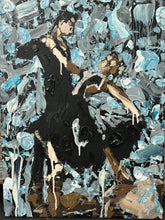 Load image into Gallery viewer, Chemistry at the Ballroom by Kent Paulette - Authentic Original Acrylic on Canvas - Dancers Painting
