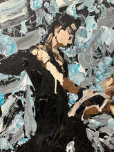 Load image into Gallery viewer, Chemistry at the Ballroom by Kent Paulette - Authentic Original Acrylic on Canvas - Dancers Painting
