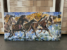 Load image into Gallery viewer, A River Run by Kent Paulette Authentic Original Acrylic on Canvas - Horse Painting
