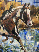 Load image into Gallery viewer, A River Run by Kent Paulette Authentic Original Acrylic on Canvas - Horse Painting
