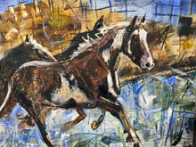 Load image into Gallery viewer, A River Run by Kent Paulette Authentic Original Acrylic on Canvas - Horse Painting
