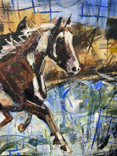 Load image into Gallery viewer, A River Run by Kent Paulette Authentic Original Acrylic on Canvas - Horse Painting
