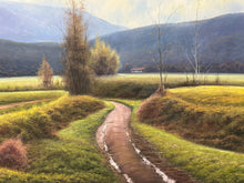 Load image into Gallery viewer, Rural Landscape by Tomas Trillo, Original Oil on Canvas Matted &amp; Framed, 80&quot; X 51&quot;, Signed with Certificate of Authenticity
