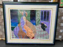 Load image into Gallery viewer, The Kiss by Patricia Bomberg - Original Watercolor on Paper 68x56 framed, 49.5x38 actual, Signed
