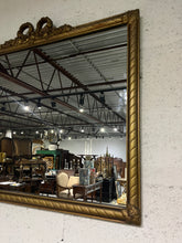 Load image into Gallery viewer, Delicate Painted Wood Mirror with a Bow Motif
