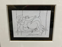 Load image into Gallery viewer, Framed Pen &amp; Ink Drawing by R.G. Serrano, 2007, Original
