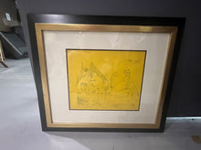 Load image into Gallery viewer, Framed Pen &amp; Ink Abstract Drawing by R.G. Serrano, 1993, Original
