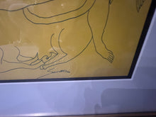 Load image into Gallery viewer, Framed Pen &amp; Ink Abstract Drawing by R.G. Serrano, 1993, Original
