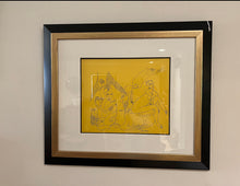 Load image into Gallery viewer, Framed Pen &amp; Ink Abstract Drawing by R.G. Serrano, 1993, Original
