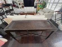 Load image into Gallery viewer, Faux Leather Top Console Table
