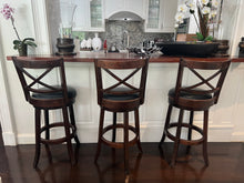 Load image into Gallery viewer, Swivel Bar Height Barstools - sold as a set of 3
