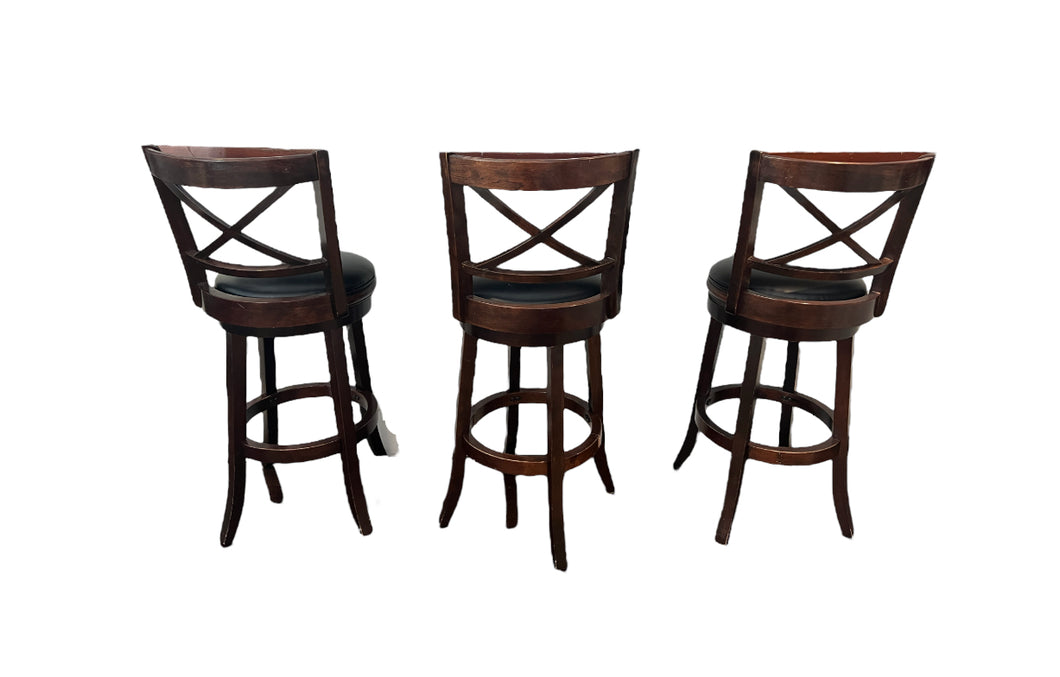 Swivel Bar Height Barstools - sold as a set of 3