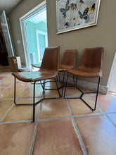 Load image into Gallery viewer, West Elm Slope Leather Dining Chairs - Set of 4
