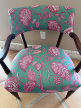 Load image into Gallery viewer, Antique Palm Beach Chic Upholstered Accent Chair
