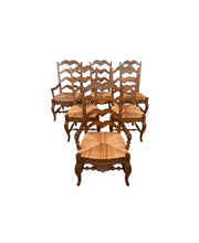 Load image into Gallery viewer, Lexington French Country Ladder Back Dining Chairs - set of 6 chairs
