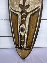 Load image into Gallery viewer, Vintage Hand Carved African Tribal Mask - Surfboard Shape
