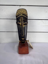 Load image into Gallery viewer, Hand Carved African Face Sculpture, Made in Ghana
