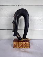 Load image into Gallery viewer, Hand Carved African Face Sculpture, Made in Ghana
