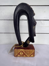 Load image into Gallery viewer, Hand Carved African Face Sculpture, Made in Ghana
