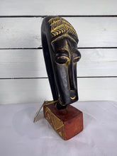 Load image into Gallery viewer, Hand Carved African Face Sculpture, Made in Ghana
