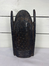 Load image into Gallery viewer, Ebony Wood Carved African Tribal Head Sculpture
