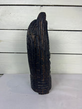 Load image into Gallery viewer, Ebony Wood Carved African Tribal Head Sculpture
