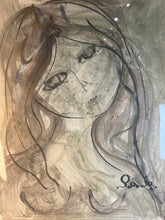 Load image into Gallery viewer, Sketch of a Woman, original art, by Lourdes Gomez-Franca
