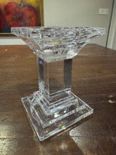 Load image into Gallery viewer, Vintage Solid Lead Crystal Pillar or Tapered Candleholder/Candlesticks 5.25 Inch - Set of 2
