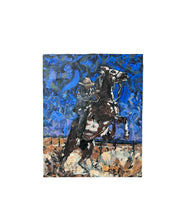 Load image into Gallery viewer, Horsepower by Kent Paulette, Authentic Original Acrylic on Canvas - Man Riding Horse, Cowboy
