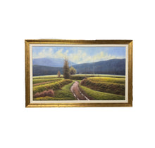 Load image into Gallery viewer, Rural Landscape by Tomas Trillo, Original Oil on Canvas Matted &amp; Framed, 80&quot; X 51&quot;, Signed with Certificate of Authenticity
