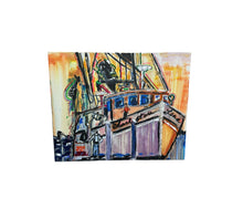 Load image into Gallery viewer, The Harbor by Angelo Accetturo - Authentic Original Acrylic on Canvas
