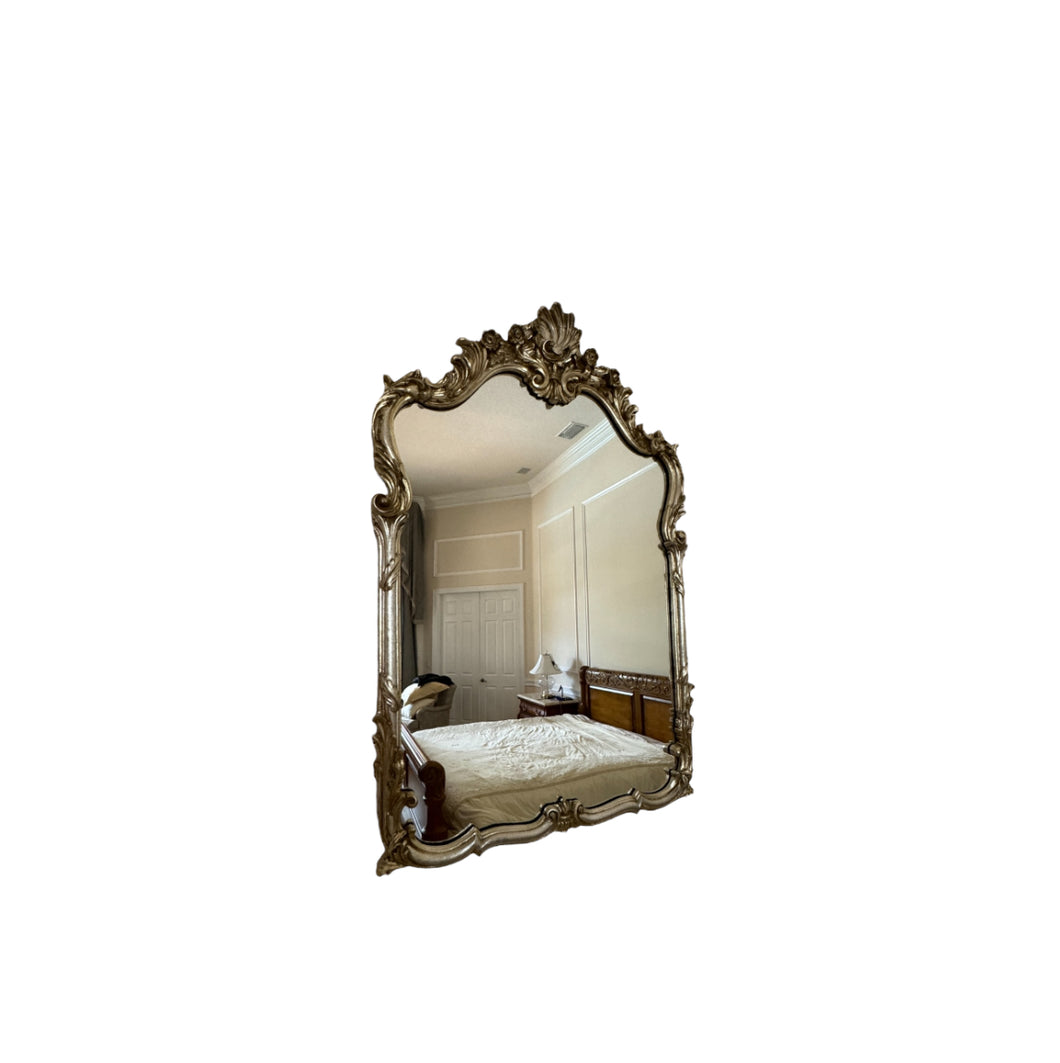 Italian Silver & Gold Wall Mirror by La Barge