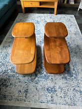 Load image into Gallery viewer, Vintage 1940s Heywood-Wakefield Three-Tier Surfboard End Tables, Model C3753
