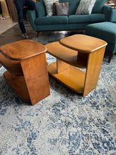 Load image into Gallery viewer, Vintage 1940s Heywood-Wakefield Three-Tier Surfboard End Tables, Model C3753
