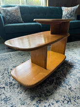 Load image into Gallery viewer, Vintage 1940s Heywood-Wakefield Three-Tier Surfboard End Tables, Model C3753
