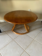 Load image into Gallery viewer, 1940s MCM Leo Jiranek by Heywood-Wakefield Round Coffee Table with Lazy Susan, Maple Finish
