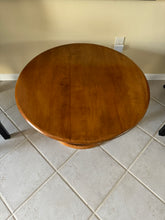 Load image into Gallery viewer, 1940s MCM Leo Jiranek by Heywood-Wakefield Round Coffee Table with Lazy Susan, Maple Finish
