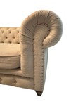Load image into Gallery viewer, Chesterfield Style Sofa in Oatmeal Linen
