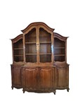 Load image into Gallery viewer, 19th Century British Breakfront China Cabinet with Copper Details
