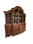 Load image into Gallery viewer, 19th Century British Breakfront China Cabinet with Copper Details
