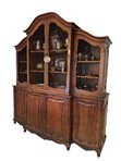 Load image into Gallery viewer, 19th Century British Breakfront China Cabinet with Copper Details
