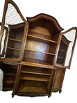 Load image into Gallery viewer, 19th Century British Breakfront China Cabinet with Copper Details
