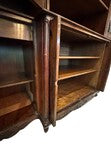 Load image into Gallery viewer, 19th Century British Breakfront China Cabinet with Copper Details

