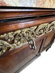 Load image into Gallery viewer, French Louis XVI Mahogany Sideboard / Server / Buffet / Credenza with Mirror, Marble Top and Bronze Details c. 1890-1900
