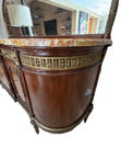 Load image into Gallery viewer, French Louis XVI Mahogany Sideboard / Server / Buffet / Credenza with Mirror, Marble Top and Bronze Details c. 1890-1900

