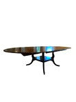Load image into Gallery viewer, Cherry 60&quot; Round Birdcage Base Extending Dining Table With 2-24&quot; Leaves by Englishman&#39;s Fine Furnishings
