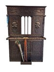 Load image into Gallery viewer, Entrance Hall Tree/Coat Rack/Umbrella Stand – 19th Century French Gothic Revival
